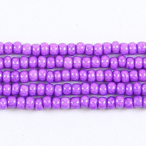Preciosa Czech Seed Bead Size 11/0: Opaque Dyed Chalk Purple (O1140) - Hank